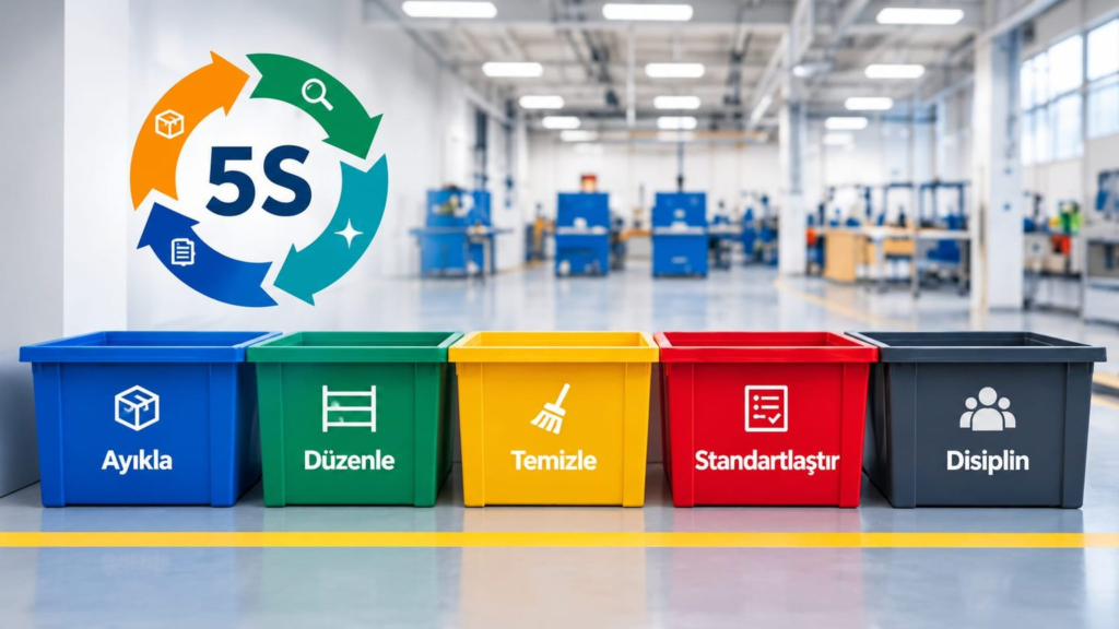5S iş yeri organizasyonu ve görsel düzen uygulaması